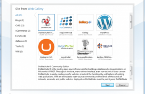 Microsoft WebMatrix - новое средство для создания веб-сайтов