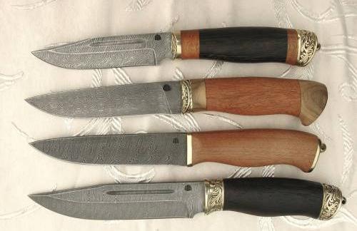 Авторские ножи из дамасской стали